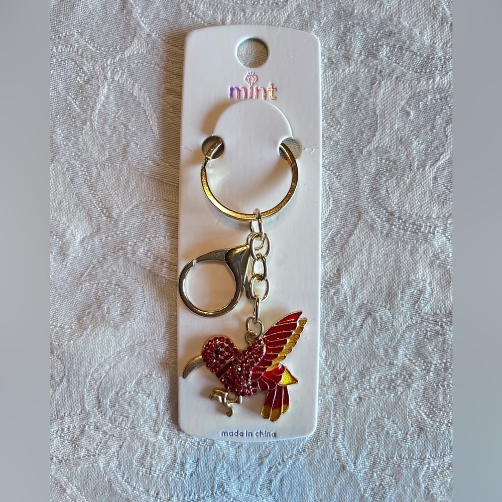 BOGO ! Mint Colorful Bird Keychain/Bagchain